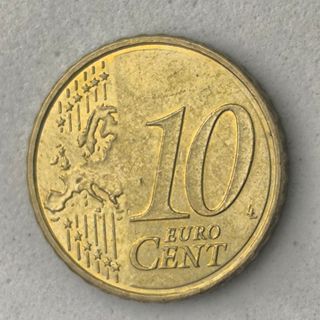 10-04056-España 10 cent € -  2020 -cuño roto pelo