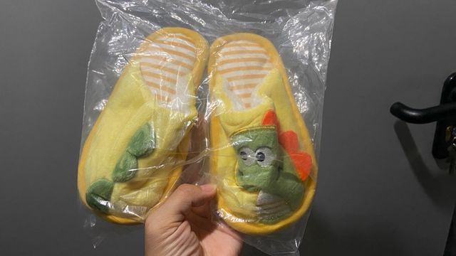 Pantuflas dinosaurio bebé, suaves y calentitos
