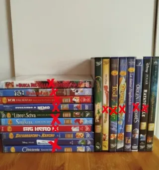 DVDs Disney clásicos