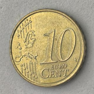 10-04060-España 10 cent € -  2021- cuño roto pelo 