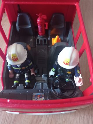 Playmobil Bomberos:Camión y Coche con luz y sonido