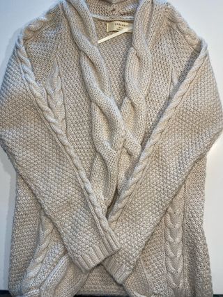 Chaqueta beige Zara Knit - Talla M