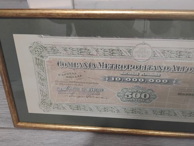 Acción Compañía Metro Alfonso XIII (500 pts)