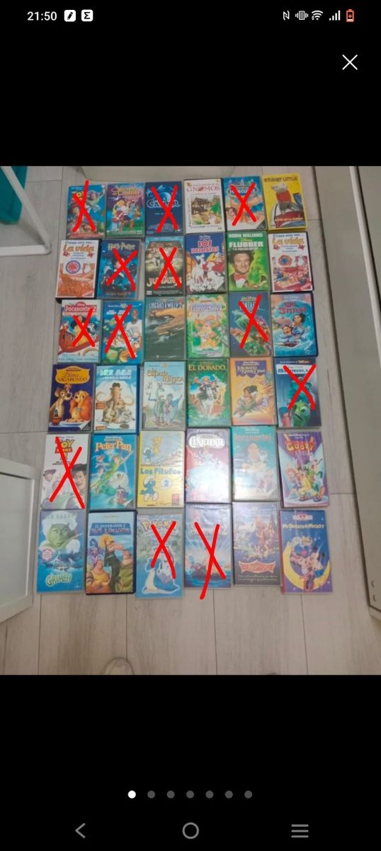 VHS infantiles Disney - 36 cintas