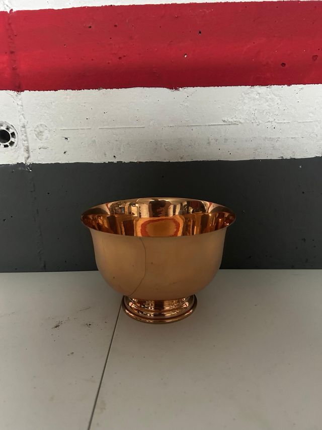 3 Cuencos cobre artesanales Chile