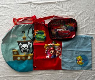 Set Tracolla,marsupio e sacche Pixar, Super Mario