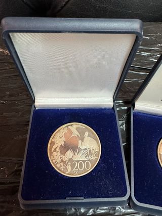 Monedas Plata Eslovaquia 200 Sk 1995