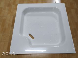 Plato ducha 80x80 cm blanco con sifón de diseño