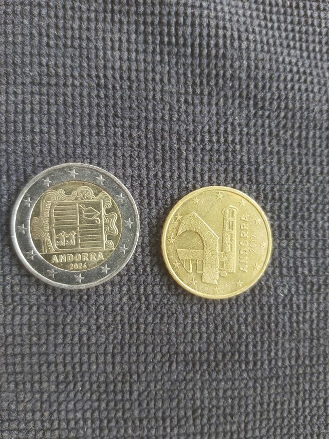 Lote 17: 2 Monedas Euro Andorra 2017-2024