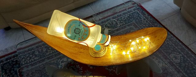 Lampada Gin - Centrotavola in legno