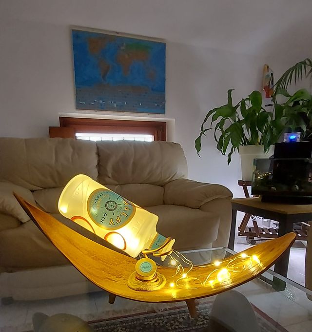 Lampada Gin - Centrotavola in legno