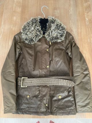 Chaqueta Barbour marrón - Cuello de pelo