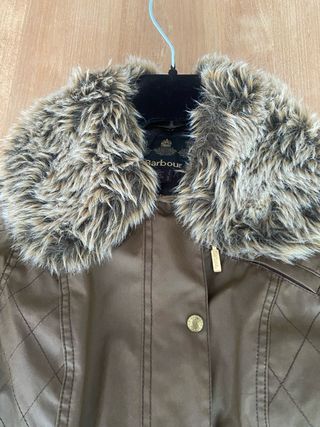 Chaqueta Barbour marrón - Cuello de pelo