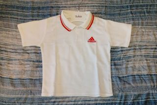 Polo Adidas Bambino - Bianca Tg. 6 Anni