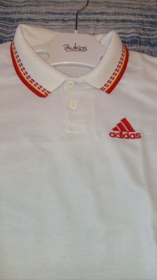 Polo Adidas Bambino - Bianca Tg. 6 Anni