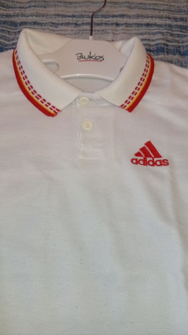 Polo Adidas Bambino - Bianca Tg. 6 Anni