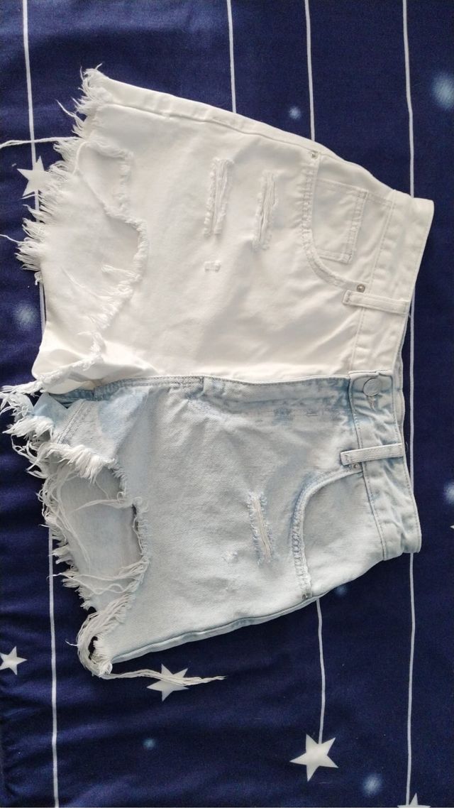 Shorts in denim bicolore - taglia 36