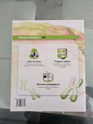 Libro de texto de Biología y Geología para 3° ESO.