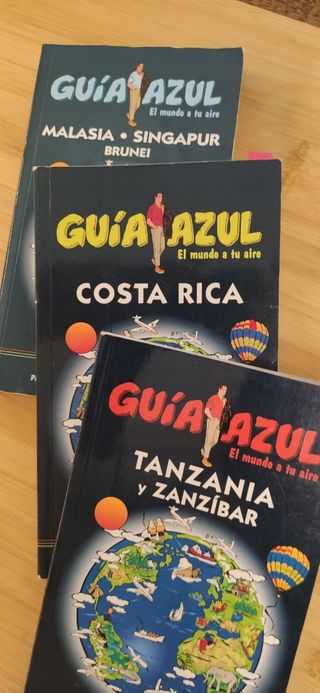 Lote guías Malasia Singapur C. Rica Tanzania Zanzí