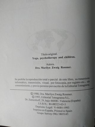 Yoga, psicoterapia y niños