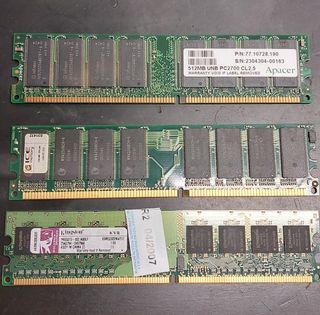3 Memorie RAM 184 pin - Apacer, Kingston
