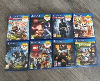 8 Juegos PS4 (PlayStation 4) - Oferta