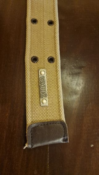 Cintura uomo beige e marrone