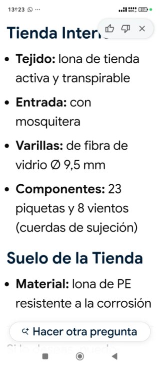 Tienda iglú Fun Camp con estructura extra
