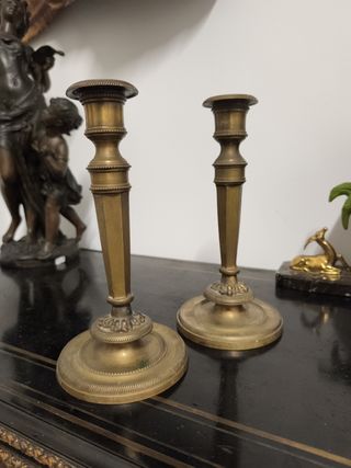 Candelabros Luis XVI dorados