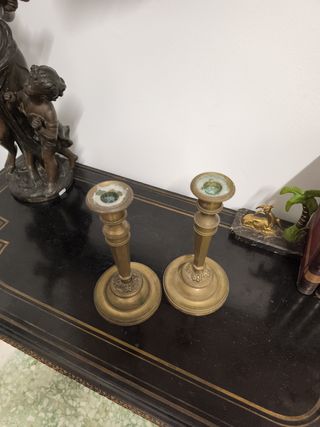 Candelabros Luis XVI dorados