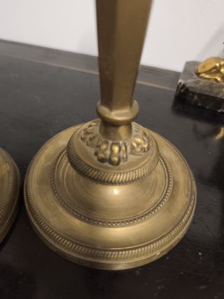 Candelabros Luis XVI dorados