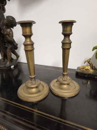 Candelabros Luis XVI dorados