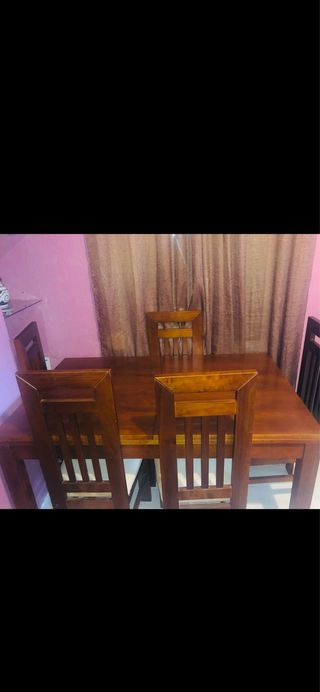 Juego de comedor de madera