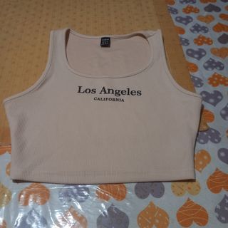 Top corto Shein beige