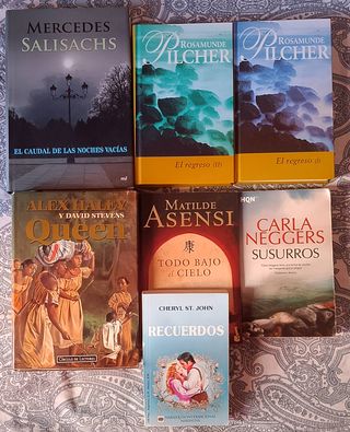 Lote de 6 novelas por 7 euros
