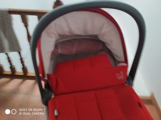 Cochecito bebé rojo: cuco, silla y capazo
