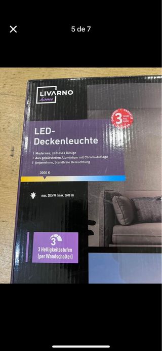 Candeeiro LED Livarno - Novo