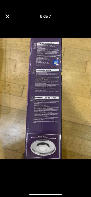 Candeeiro LED Livarno - Novo