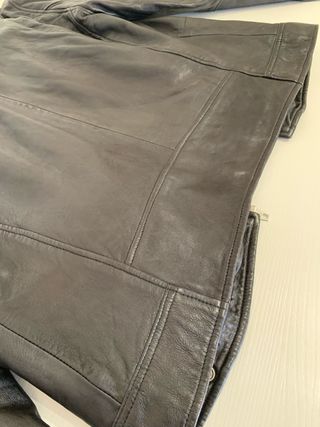 Chaqueta cuero negra Zara