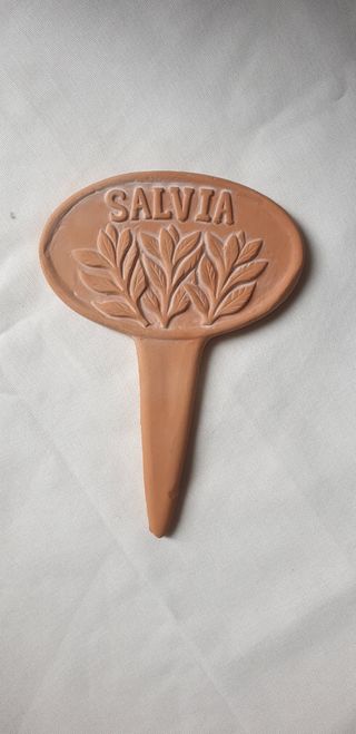 Etichetta Giardino Salvia Marcatore Terracotta