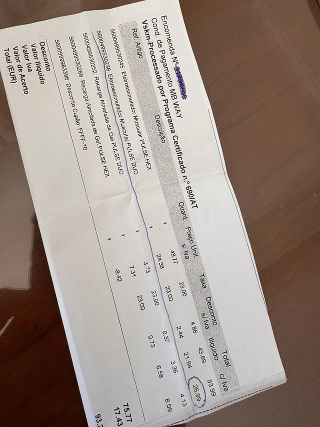 Electroestimulador Muscular Prozis - Novo