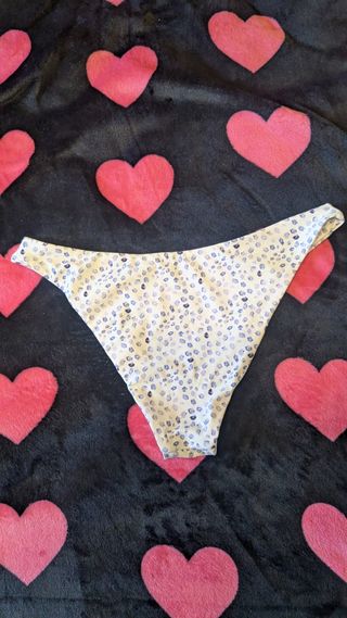 Braguita bikini azul y blanca