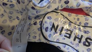 Braguita bikini azul y blanca