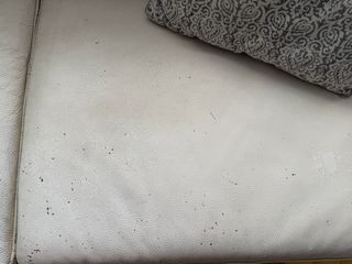 Sofá blanco piel 2 plazas