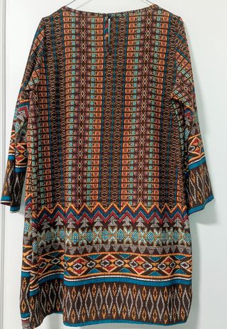 Vestitino a tunica vintage multicolor