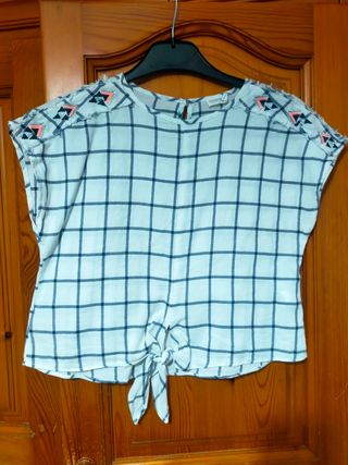 Blusa niña cuadros vichy 10 años