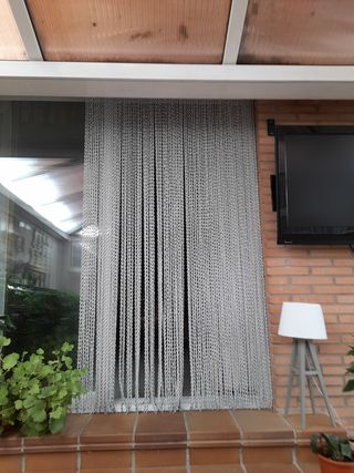 Cortina Separadora Gris - Terraza