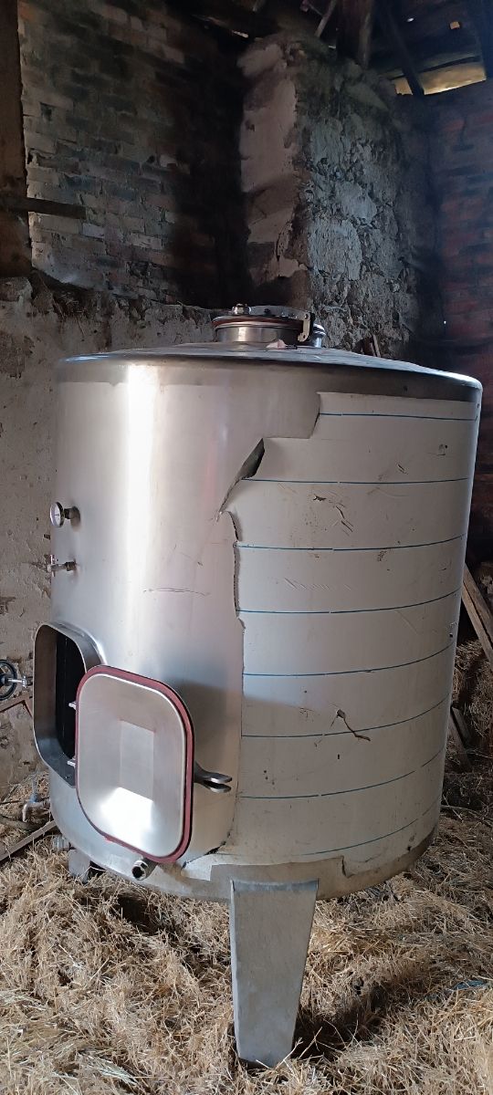 Cuba de acero inoxidable 1500l.