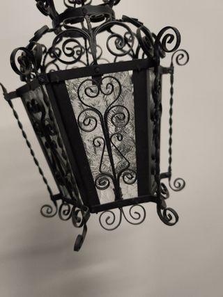 Farol antiguo hierro forjado