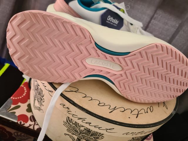 Zapatillas Lacoste Ace Lift 0721 - Blancas y Rosas